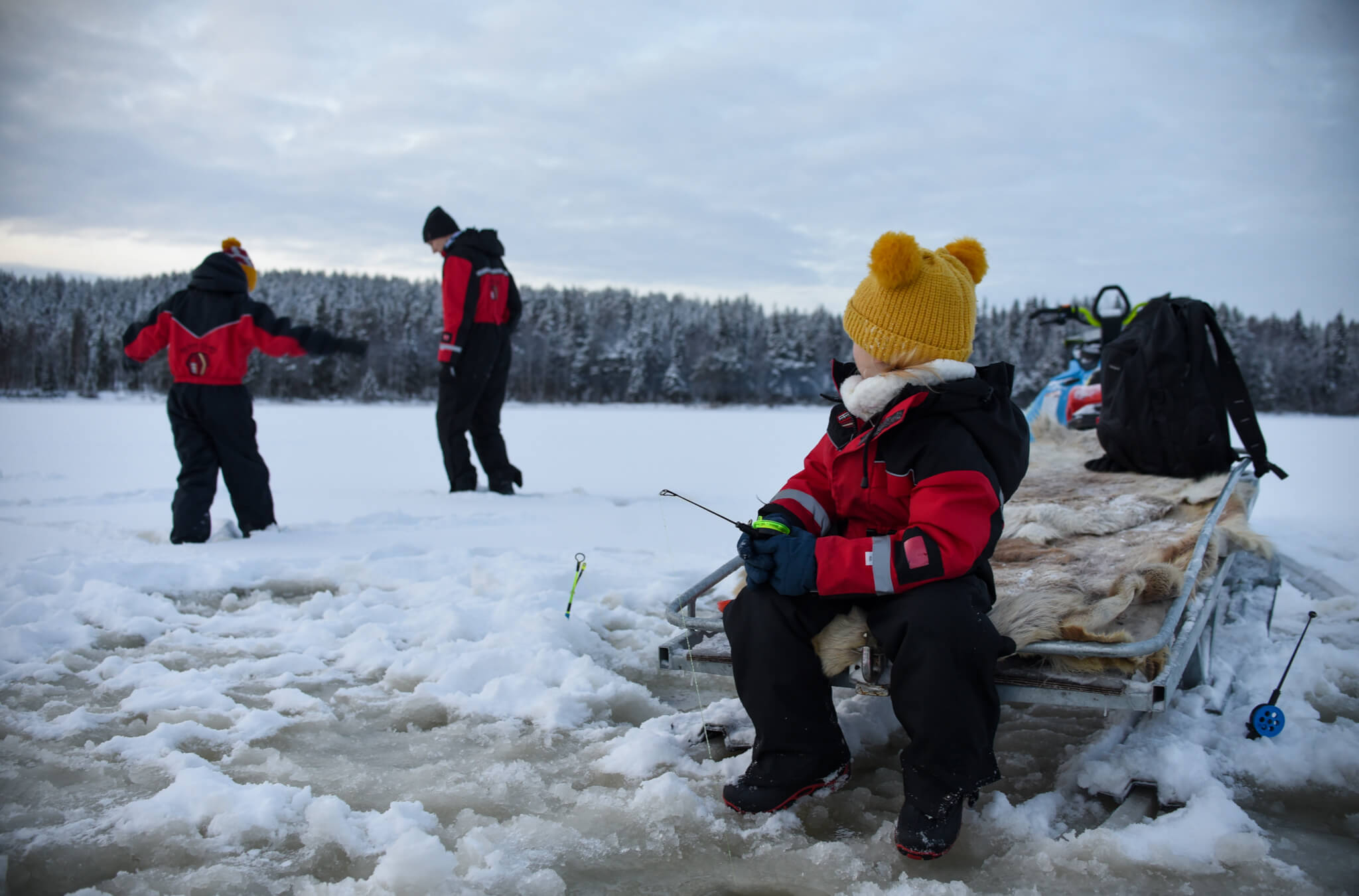 Lapland Excursion ice fishing