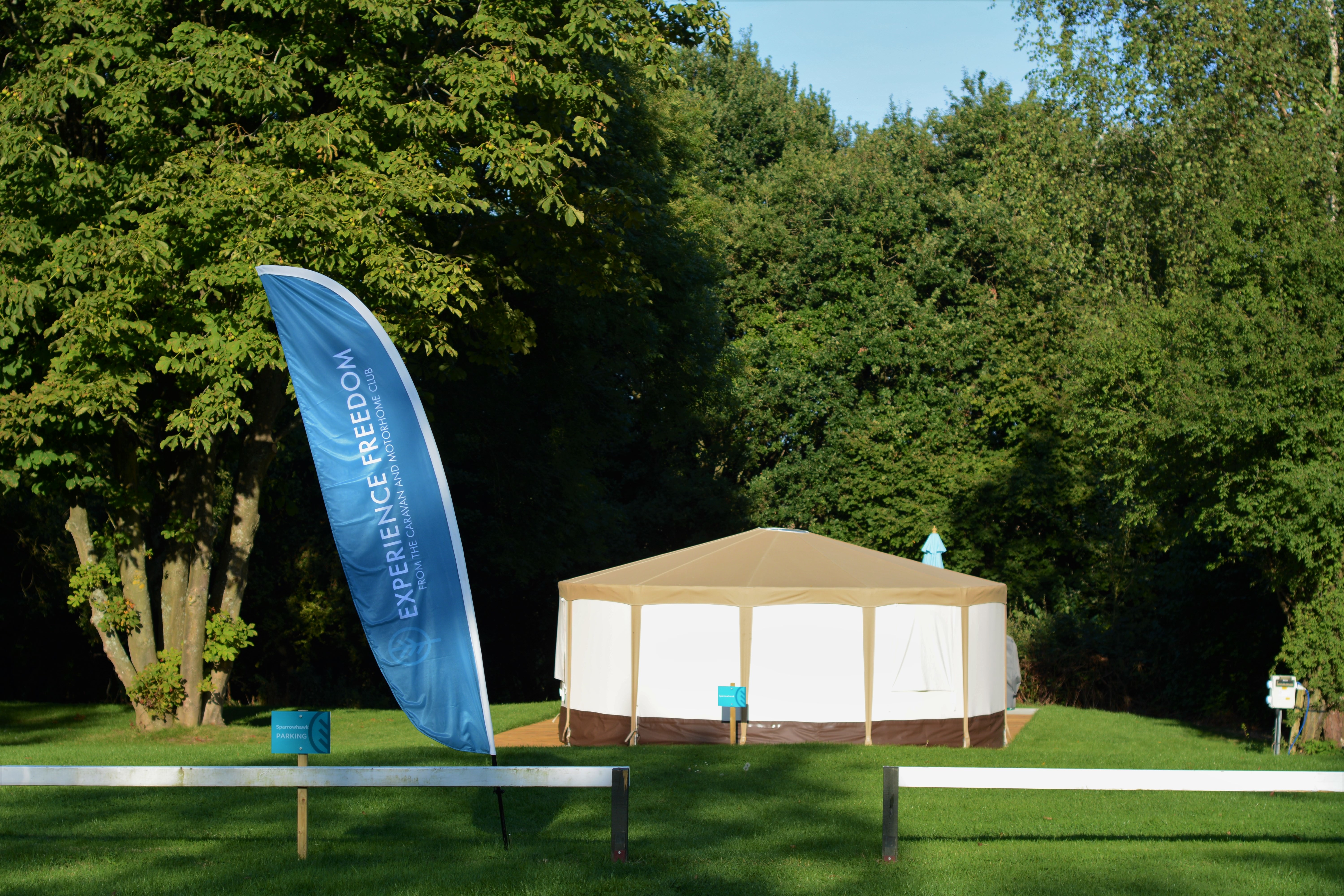 Glamping with children with Experience Freedom Motorhome & Caravan club Alderstead Site Surrey